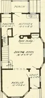 An illustration from Radford's combined house and barn plan book (1908)