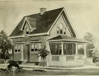 An illustration from Radford's combined house and barn plan book (1908)