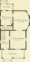 An illustration from Radford's combined house and barn plan book (1908)