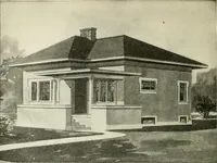 An illustration from Radford's combined house and barn plan book (1908)
