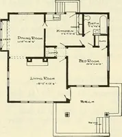 An illustration from Radford's combined house and barn plan book (1908)