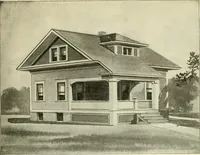 An illustration from Radford's combined house and barn plan book (1908)