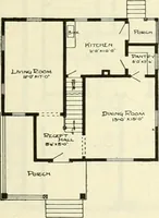 An illustration from Radford's combined house and barn plan book (1908)