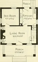 An illustration from Radford's combined house and barn plan book (1908)