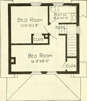 An illustration from Radford's combined house and barn plan book (1908)