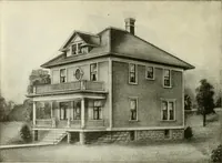 An illustration from Radford's combined house and barn plan book (1908)