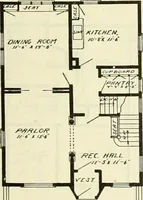 An illustration from Radford's combined house and barn plan book (1908)