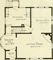 An illustration from Radford's combined house and barn plan book (1908)