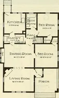 An illustration from Radford's combined house and barn plan book (1908)