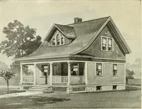 An illustration from Radford's combined house and barn plan book (1908)