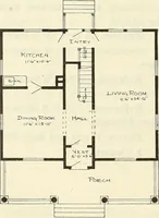 An illustration from Radford's combined house and barn plan book (1908)