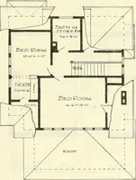 An illustration from Radford's combined house and barn plan book (1908)