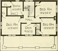 An illustration from Radford's combined house and barn plan book (1908)