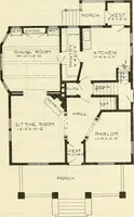 An illustration from Radford's combined house and barn plan book (1908)