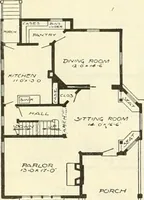 An illustration from Radford's combined house and barn plan book (1908)