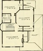 An illustration from Radford's combined house and barn plan book (1908)