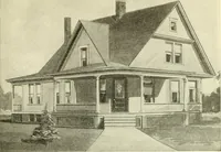 An illustration from Radford's combined house and barn plan book (1908)