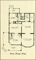 An illustration from Radford's combined house and barn plan book (1908)