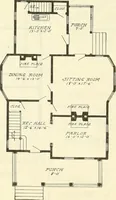 An illustration from Radford's combined house and barn plan book (1908)