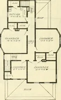 An illustration from Radford's combined house and barn plan book (1908)