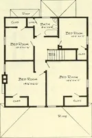 An illustration from Radford's combined house and barn plan book (1908)