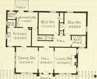 An illustration from Radford's combined house and barn plan book (1908)