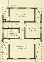 An illustration from Radford's combined house and barn plan book (1908)