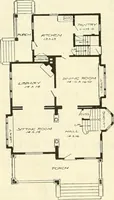 An illustration from Radford's combined house and barn plan book (1908)