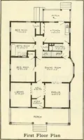 An illustration from Radford's combined house and barn plan book (1908)