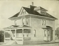 An illustration from Radford's combined house and barn plan book (1908)