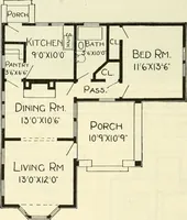 An illustration from Radford's combined house and barn plan book (1908)