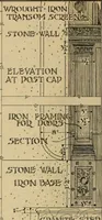 Picture 191 of 312 from Radford’s portfolio of details of building construction; a remarkable and unique collection of full-page plates, accurately drawn and reproduced to exact scale. Complete details for every style of interior trim, including special built-in features. (1911), leaf 101