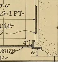 An illustration from Radford’s portfolio of details of building construction; a remarkable and unique collection of full-page plates, accurately drawn and reproduced to exact scale. Complete details for every style of interior trim, including special built-in features. (1911)