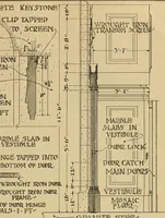 Picture 194 of 312 from Radford’s portfolio of details of building construction; a remarkable and unique collection of full-page plates, accurately drawn and reproduced to exact scale. Complete details for every style of interior trim, including special built-in features. (1911), leaf 102