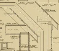 An illustration from Radford’s portfolio of details of building construction; a remarkable and unique collection of full-page plates, accurately drawn and reproduced to exact scale. Complete details for every style of interior trim, including special built-in features. (1911)