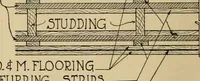 An illustration from Radford’s portfolio of details of building construction; a remarkable and unique collection of full-page plates, accurately drawn and reproduced to exact scale. Complete details for every style of interior trim, including special built-in features. (1911)