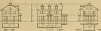 An illustration from Radford’s portfolio of details of building construction; a remarkable and unique collection of full-page plates, accurately drawn and reproduced to exact scale. Complete details for every style of interior trim, including special built-in features. (1911)