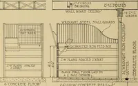 An illustration from Radford’s portfolio of details of building construction; a remarkable and unique collection of full-page plates, accurately drawn and reproduced to exact scale. Complete details for every style of interior trim, including special built-in features. (1911)