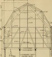 An illustration from Radford’s portfolio of details of building construction; a remarkable and unique collection of full-page plates, accurately drawn and reproduced to exact scale. Complete details for every style of interior trim, including special built-in features. (1911)