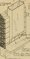 An illustration from Radford’s portfolio of details of building construction; a remarkable and unique collection of full-page plates, accurately drawn and reproduced to exact scale. Complete details for every style of interior trim, including special built-in features. (1911)