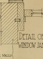 An illustration from Radford’s portfolio of details of building construction; a remarkable and unique collection of full-page plates, accurately drawn and reproduced to exact scale. Complete details for every style of interior trim, including special built-in features. (1911)