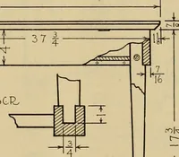An illustration from Radford’s portfolio of details of building construction; a remarkable and unique collection of full-page plates, accurately drawn and reproduced to exact scale. Complete details for every style of interior trim, including special built-in features. (1911)