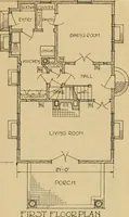 An illustration from Radford’s portfolio of details of building construction; a remarkable and unique collection of full-page plates, accurately drawn and reproduced to exact scale. Complete details for every style of interior trim, including special built-in features. (1911)