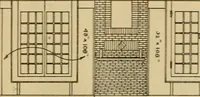 An illustration from Radford’s portfolio of details of building construction; a remarkable and unique collection of full-page plates, accurately drawn and reproduced to exact scale. Complete details for every style of interior trim, including special built-in features. (1911)