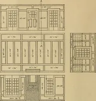 An illustration from Radford’s portfolio of details of building construction; a remarkable and unique collection of full-page plates, accurately drawn and reproduced to exact scale. Complete details for every style of interior trim, including special built-in features. (1911)