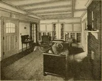 An illustration from Radford’s portfolio of details of building construction; a remarkable and unique collection of full-page plates, accurately drawn and reproduced to exact scale. Complete details for every style of interior trim, including special built-in features. (1911)
