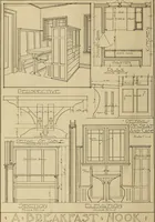 An illustration from Radford’s portfolio of details of building construction; a remarkable and unique collection of full-page plates, accurately drawn and reproduced to exact scale. Complete details for every style of interior trim, including special built-in features. (1911)