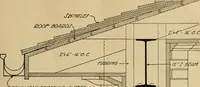 An illustration from Radford’s portfolio of details of building construction; a remarkable and unique collection of full-page plates, accurately drawn and reproduced to exact scale. Complete details for every style of interior trim, including special built-in features. (1911)