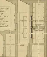 An illustration from Radford’s portfolio of details of building construction; a remarkable and unique collection of full-page plates, accurately drawn and reproduced to exact scale. Complete details for every style of interior trim, including special built-in features. (1911)
