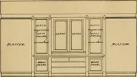 An illustration from Radford’s portfolio of details of building construction; a remarkable and unique collection of full-page plates, accurately drawn and reproduced to exact scale. Complete details for every style of interior trim, including special built-in features. (1911)